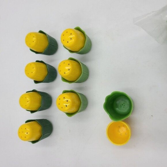 Vintage Green Corn Cob Holder Plates Salt Pepper Skewers Butter Spread Lot 38 - Picture 10 of 10